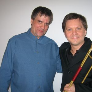 with John Storgårds after concert with Finnish Baroque Orchestra