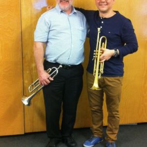 With my teacher John Miller in Manchester